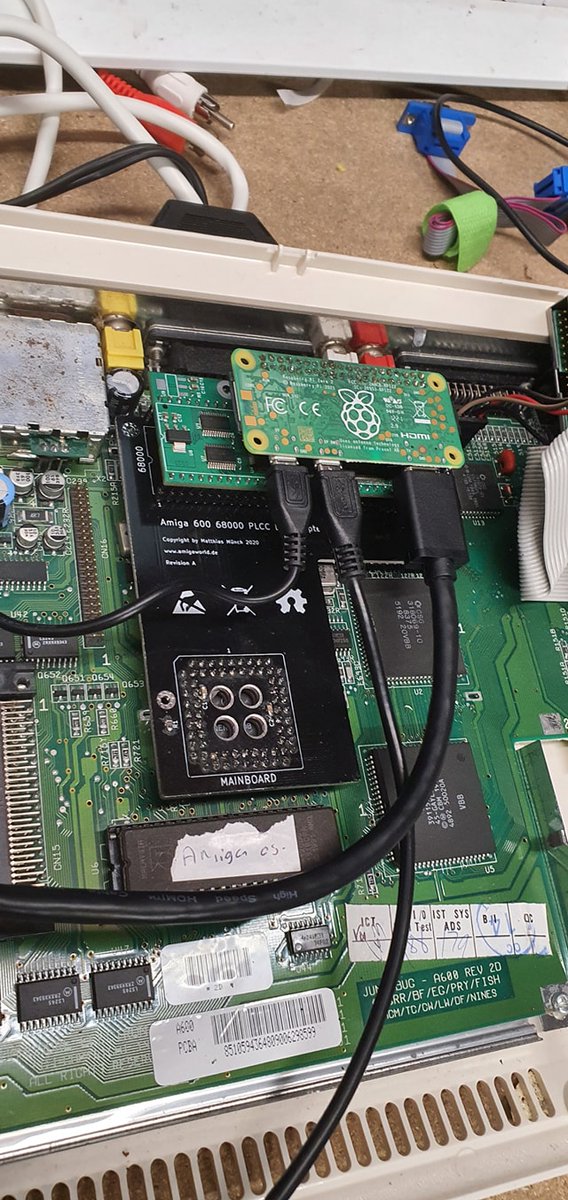 2012Mayhems's tweet photo. Amiga A600 running pistorm #amiga #a600 #pistorm https://t.co/4XqW0MpByn