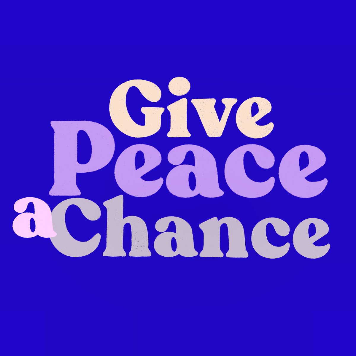 magicmaia's tweet image. GIVE PEACE A CHANCE ✌️ #peaceforukraine #nomorewars #givepeaceachance #peacenotwar #wewantpeace #magicmaia #letteringbymaia