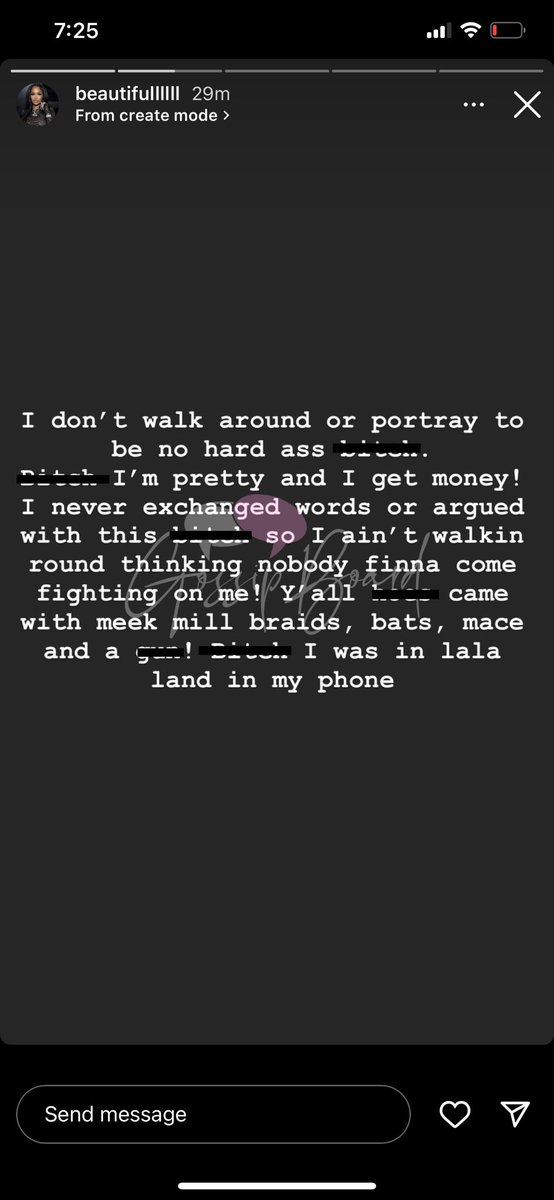 GossipBoard_'s tweet photo. Chile, y’all need to leave #MooMoo alone 🥴
These were just posted on the influencers instagram story. https://t.co/wrNgKPFvs2