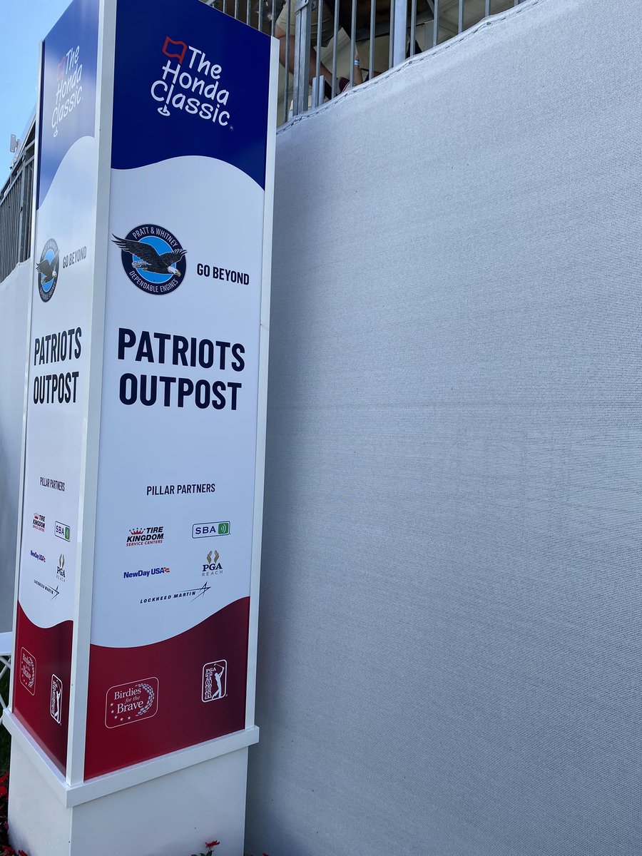 A great day honoring and supporting our Veterans at the <a href="/prattandwhitney/">Pratt & Whitney</a> Patriots Outpost at the #HondaClassic. Proud to support the <a href="/FirstTeePB/">First Tee- Palm Beaches</a>