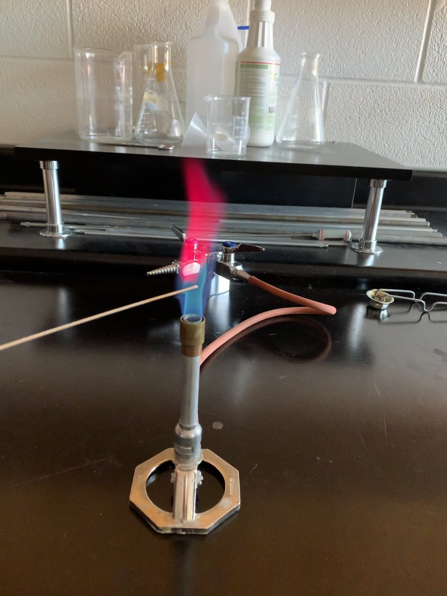 We certainly had a “lit” morning in College Chemistry😏🔥 We conducted flame tests to identify metallic ions!