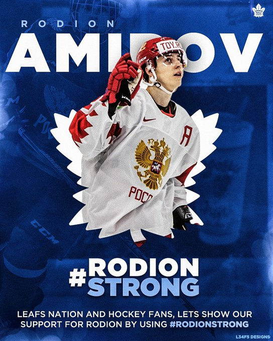 MikeEx80's tweet photo. #RodionStrong #LeafsForever https://t.co/pzjwOuaecA