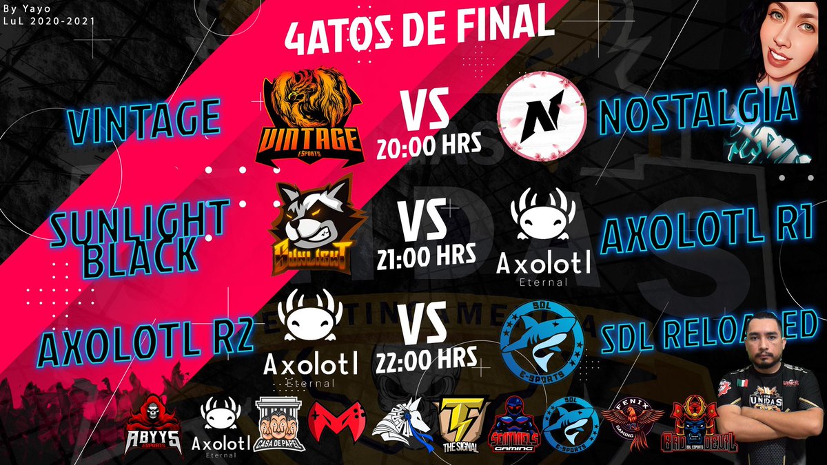 VintageEsports1's tweet photo. Hoy a las 8 PM los esperamos, estaremos peleando por subir a semifinales
#GoVin https://t.co/6EMl5l31j6