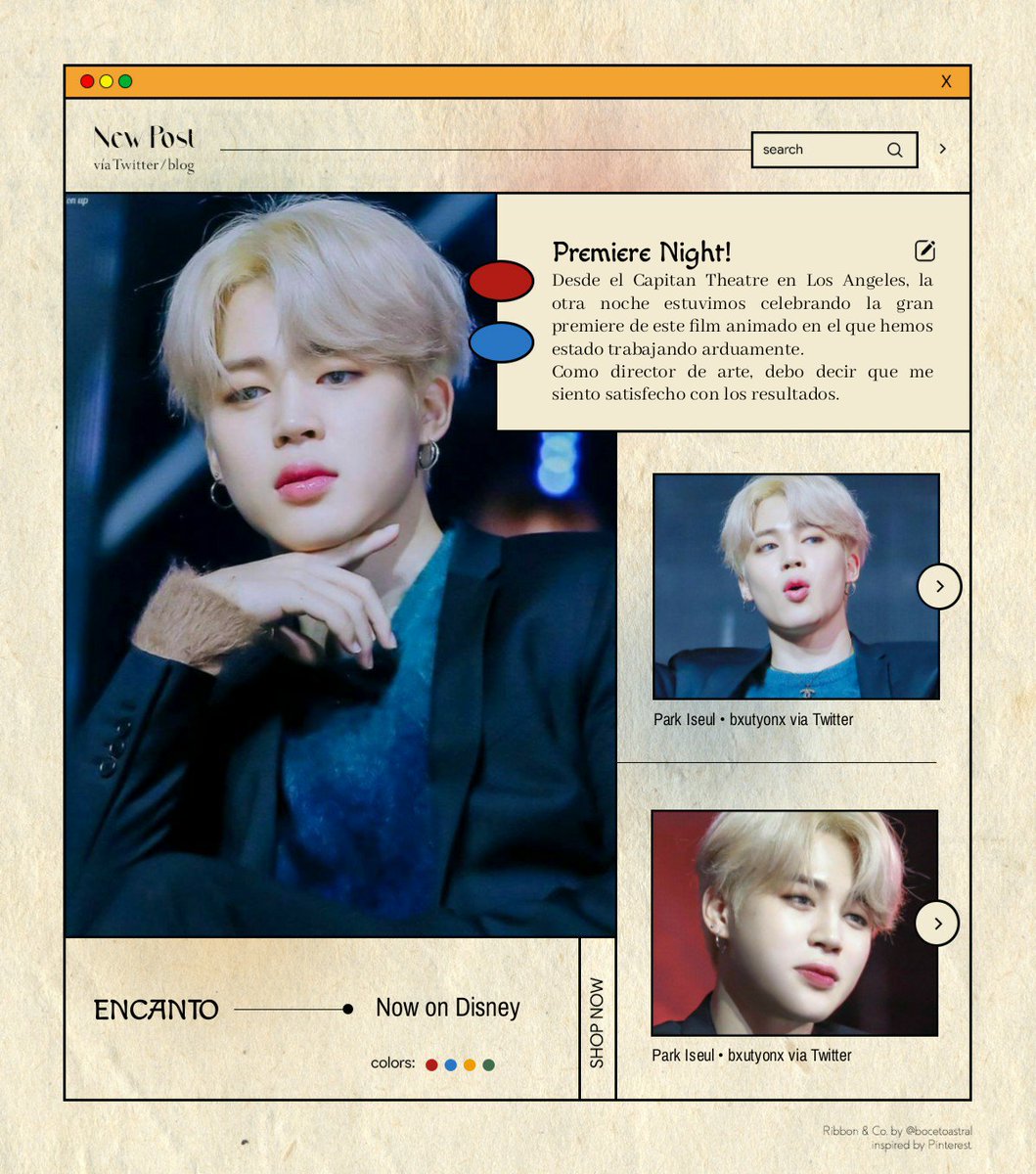 bxutyonx's tweet image. @ 𝒃𝒙𝒖𝒕𝒚𝒐𝒏𝒙 ↻ 𝑵𝒆𝒘 𝑷𝒐𝒔𝒕:

Hace unas noches, se celebró la premiere de este film animado desde Los Angeles. ¡Fue increíble trabajar con este equipo!

#RPEncanto