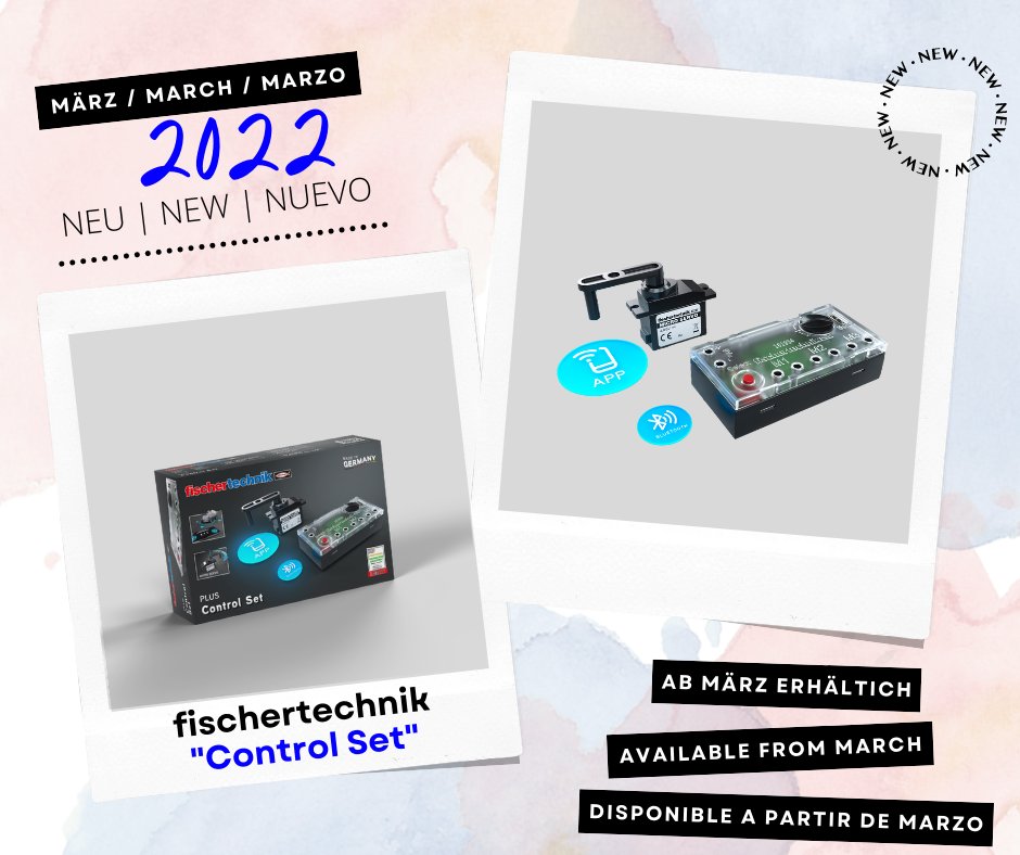 Jetzt NEU: Control Set🕹️
fischertechnik Modelle per Smartphone oder Tablet fernsteuern!📱
Zum Produkt: bit.ly/3vDULN2

NEW: Control Set🕹️
Remote control fischertechnik models via smartphone or tablet!📱
To the product: bit.ly/3hAUbHw