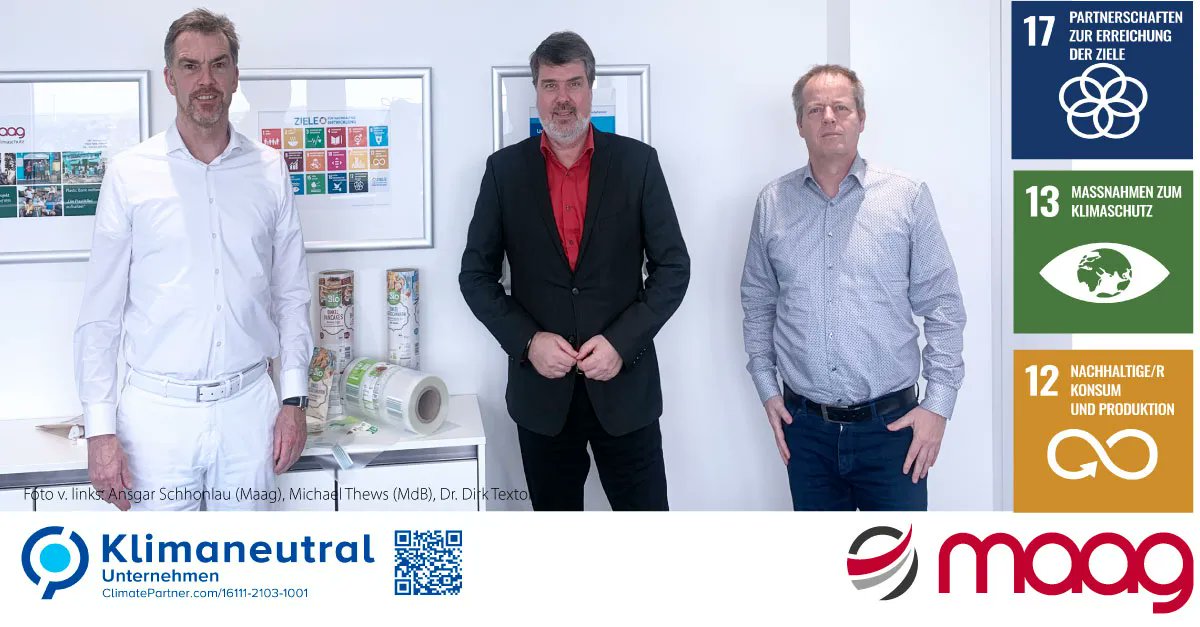 Vielen Dank, Herr Thews, (MdB) für Ihren Besuch. Der SPD-Sprecher für Kreislaufwirtschaft und Ressourcenschutz sieht Handlungsbedarf. Gesetze werden folgen, den Rezyklat-Einsatz zu stärken. Wir wünschen viel Erfolg!
#maag #recycling #circulareconomy #sustainability #PP