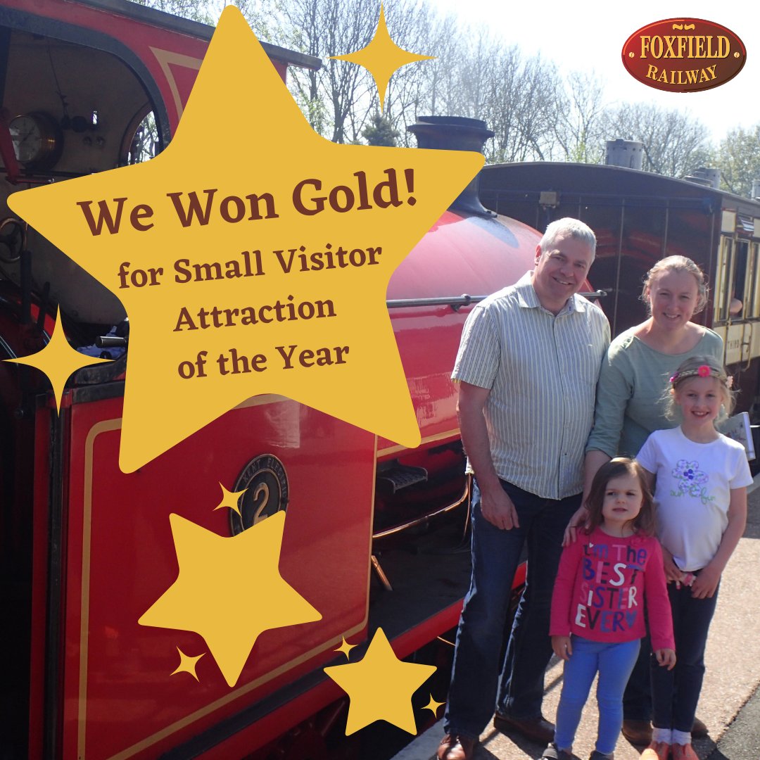 We won! Thank you <a href="/EnjoyStaffs/">Visit Staffordshire</a> <a href="/WeareStaffs/">We Are Staffordshire</a> <a href="/KeeleHall/">KeeleHall</a> &amp; everyone involved for a great night.
#foxfieldrailway 
<a href="/Sotlive/">StokeonTrentLive</a> <a href="/BBCRadioStoke/">BBC Stoke & Staffordshire</a> @Signal1Official