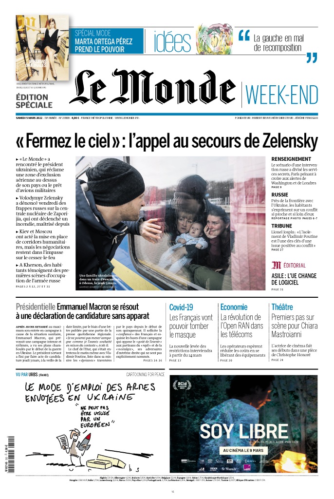 #ALAUNE « Fermez le ciel » : l'appel au secours de Zelensky