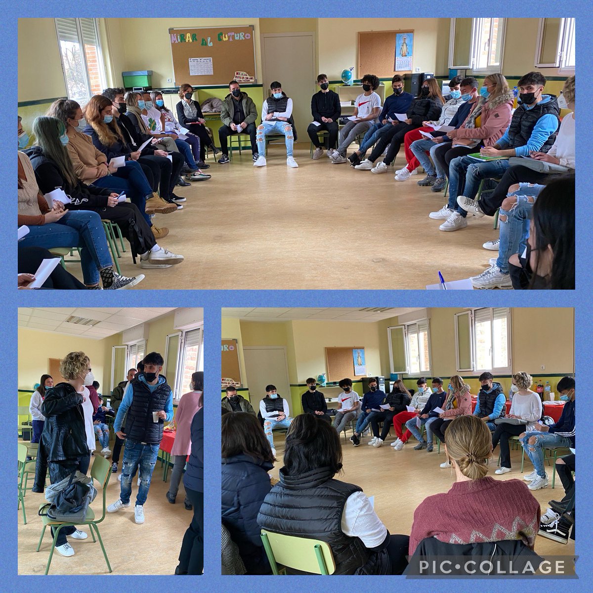 milagrosamadrid's tweet photo. Hoy los alumnos de FPB han tenido el primer contacto con los coachs ¡empieza el Proyecto Coach!
#proyectoCoach #FPB #escuelavicenciana #retos #oportunidades https://t.co/Vd8PN65bY3