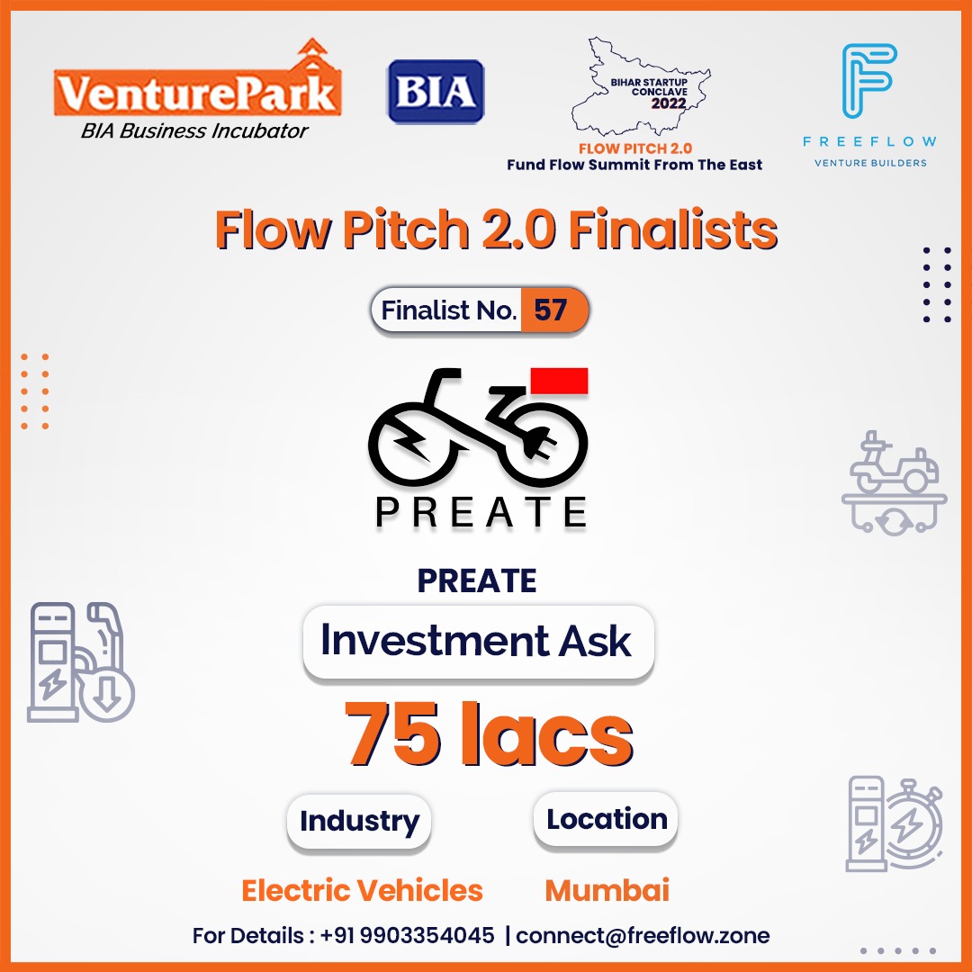 freeflow_zone's tweet photo. Introducing Flow Pitch 2.0 Finalists!
Congratulations Preate for being selected as one of the Top 55 Finalists for Flow Pitch 2.0 Bihar Startup Conclave.
Wishing you all the best!
#flowpitch2 #freeflow #bia #biharindustriesassociation #venturepark #FundraisingEvent #FlowPitch https://t.co/9gIhn4rdGH