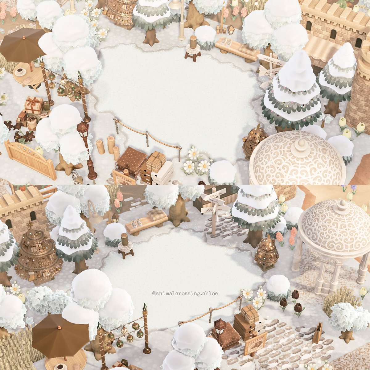 Top view🤍 #ACNHDesign #AnimalCrossingNewHorizons