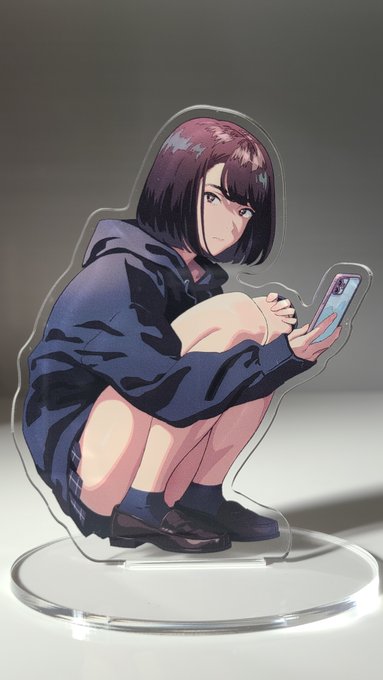 サンクリ新作のアクリルスタンド届きました😄
色校正を2度して納得の発色、全高は大きめ11.6cm

新刊含めお品書きはこの後ツイートします 