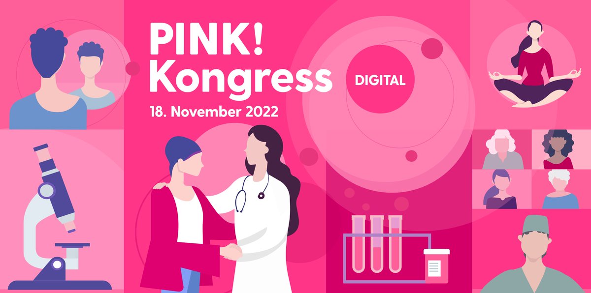 +++ SAVE THE DATE +++
Am 18.11.2022 der erste PINK! Kongress für #brustkrebs -Patientinnen und ihre Angehörigen statt. DIGITAL.
Die Teilnahme ist kostenlos. Mehr Infos unter: pink-brustkrebs.de/kongress

#mammakarzinom #kongress #konferenz #livestream #onkologie