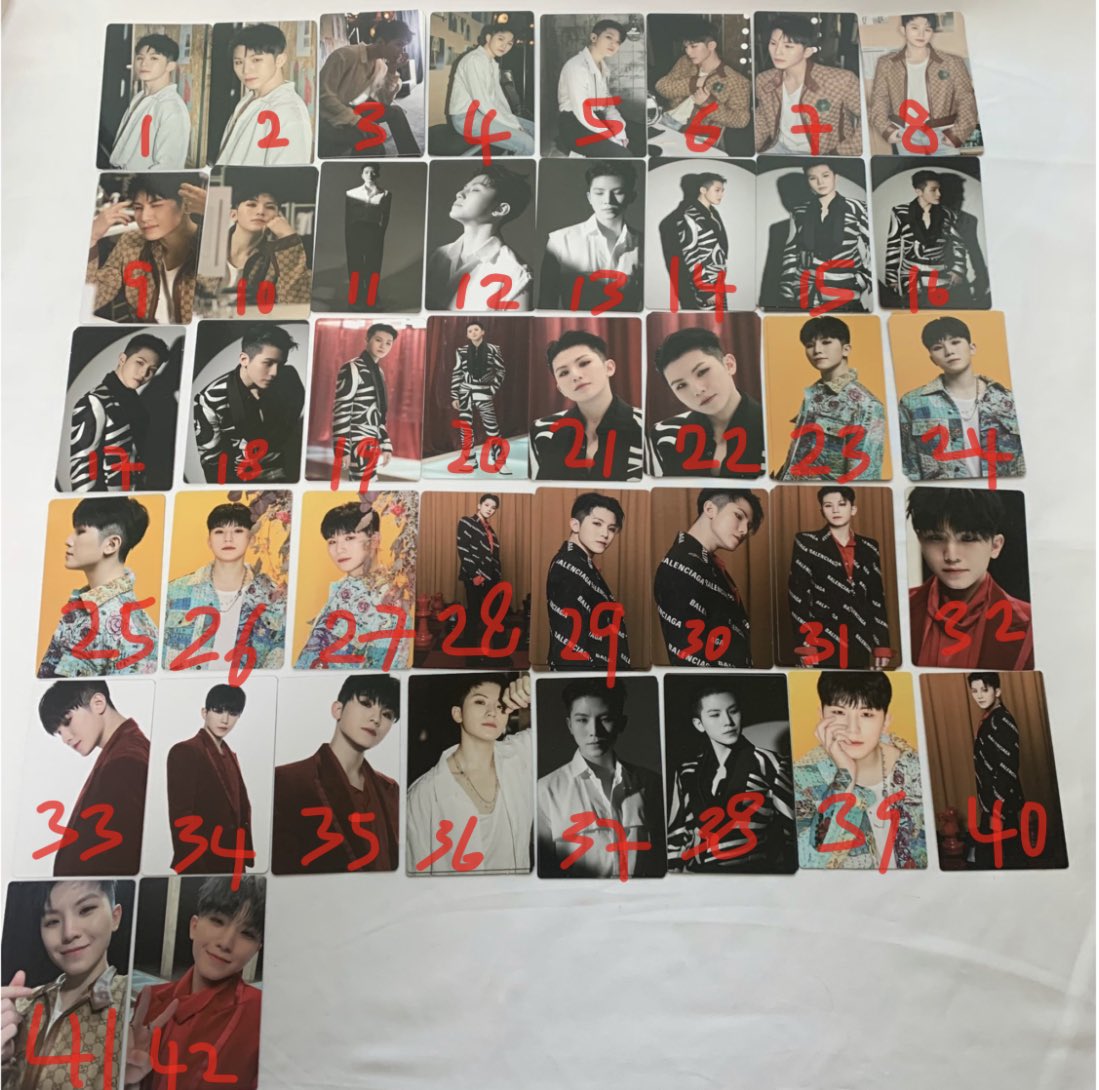 cutestwoozi's tweet photo. WTT [help RT] 🇲🇾
Woozi RUBY trading card 

HAVE: 01,06,11,14,23,36
WANT: 05,10,18,22,27,42

#pasarseventen #pasarSVT https://t.co/Hq799bOsgg