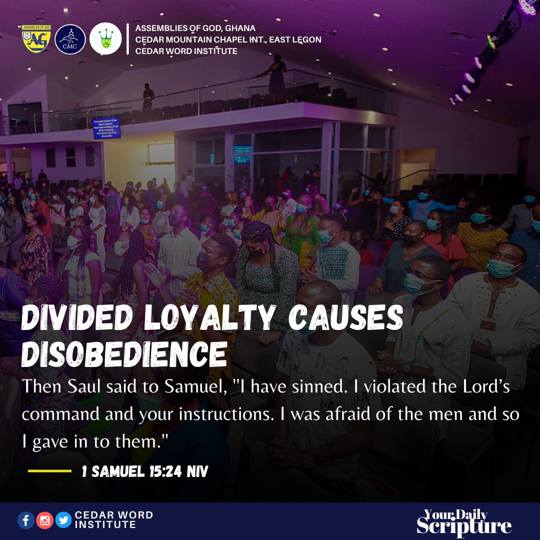 It is impossible to serve God with a divided heart. Your loyalty to Him will always be shaky and divided. As stewards of Christ, It is required that one be found faithful regardless of the situation or what other people say. Your loyalty to God will never go unrewarded!!