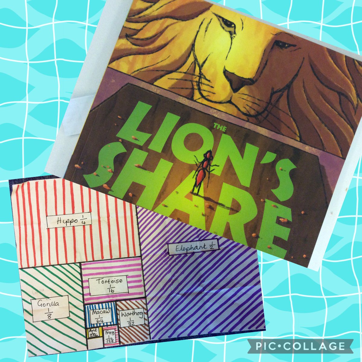 HighfieldY5's tweet photo. World book day isn’t just about reading, we have even learned about Maths through stories! We have been halving and halving and halving a birthday cake, to see what fractions we end up with. Poor ant! 🤪🤪#hstmshine @StHighfield https://t.co/a6oP04Mq7R