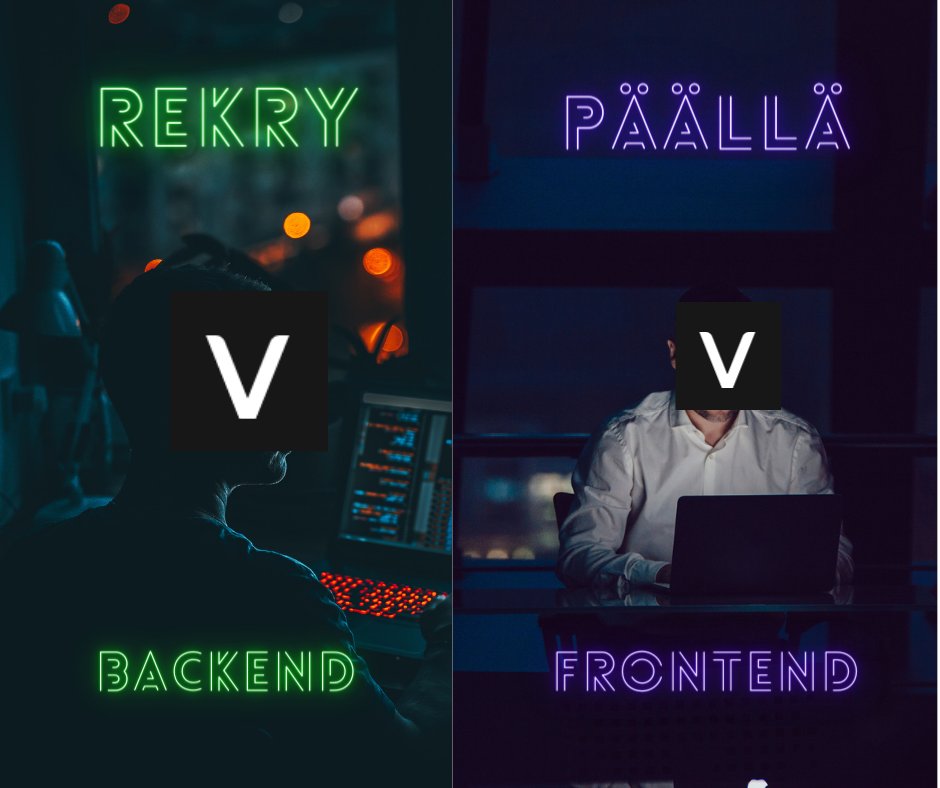 Vertics1's tweet photo. #rekry Fullstackin lisäksi pari paikkaa hakuun!
#JavaScript osaajat HOXHOX! Myös friikut tervetulleita.
 
Avoimet #työpaikat löytyy:
👉 https://t.co/v5oYakEWTX 👈

#rekry
#töitätarjolla
#rekrytointi
#DeveloperJobs 
#javascriptjobs https://t.co/PWhbFoVRF8