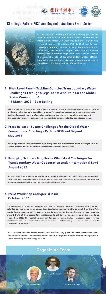 Great line-up of events to celebrate major anniversaries of both Water Conventions!