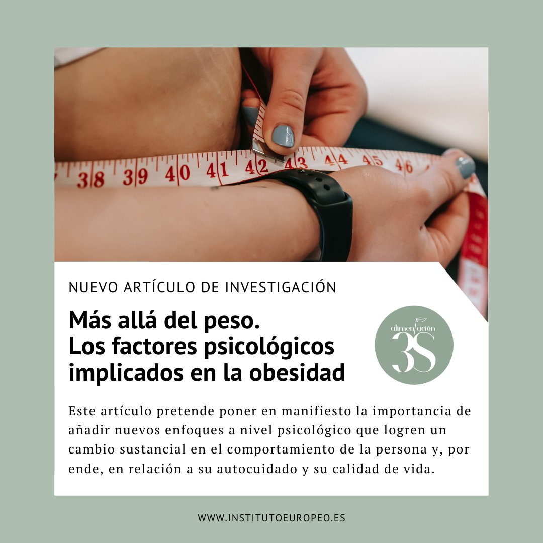 IEuropeo's tweet photo. ◽ Hoy colaboramos por el #DíaMundialObesidad con @alimentacion3s en este artículo donde se pone el foco en los mecanismos a nivel psicológico que intervienen en el desarrollo de la #obesidad.

🔗 Si quieres seguir leyendo, puedes hacerlo aquí ⬇️
https://t.co/p0fd8rB36o https://t.co/g5o3Fg4yAv