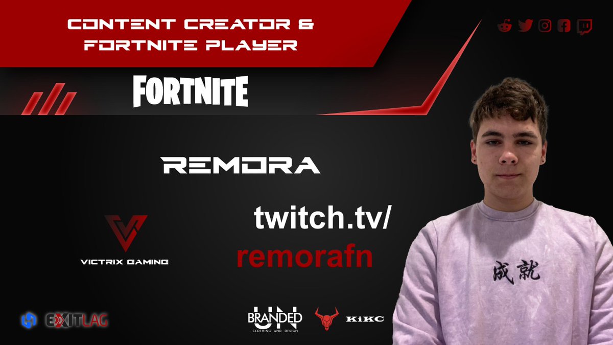 ⭐ ANNOUNCEMENT ⭐ 

Please help us welcome the one and only @RemoraFN to the VG family! 🤩
He will be our #Fortnite player and content creator, right here: Twitch.tv/remorafn 🔥

We're excited to have you!
#GoVictrix #twitchstreamer #Announcement 
<a href="/UNBrandedMFG/">UNBranded</a> <a href="/KikcGaming/">KIKC Gaming</a>