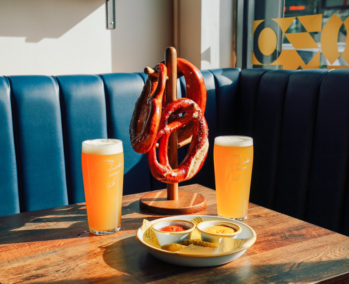 twothirdsbeerco's tweet photo. The place to be for all your pre-match beers &amp; scran! 👇

✅ 16 lines of fresh, draught keg and cask beer!
✅ German bratwurst, currywurst, schnitzel &amp; giant pretzels by @getwurstbrats 

Open from midday on Abbeydale Rd! ⚔️🔴⚪️ 

#twitterblades #sufc #sheffield #sheffieldissuper https://t.co/zoflP3Q3Ij