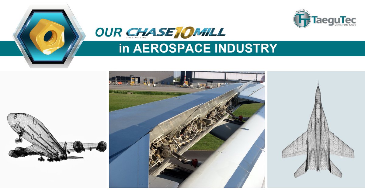 TaeguTecIndia's tweet photo. Chase10Mill high positive rake angle and strong cutting edge makes it an ideal choice for higher productivity in the aerospace sector.
» High positive rake angle
» Strong insert cutting edge
» Good chip evacuation

#TaegutecIndia #TaeguTec #Milling #Chase10Mill #CuttingEdge https://t.co/gdXGxkApgm