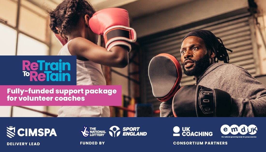 _UKCoaching's tweet photo. Volunteer coaches are vital to keep the nation active 🏃♀️
That’s why we are providing funded support packages for coaches and those involved in sport and physical activity 🏅
#ReTrainToReTain
Apply now 👉👉👉 https://t.co/LPAqFV36yK https://t.co/jl3D9ZsOW0