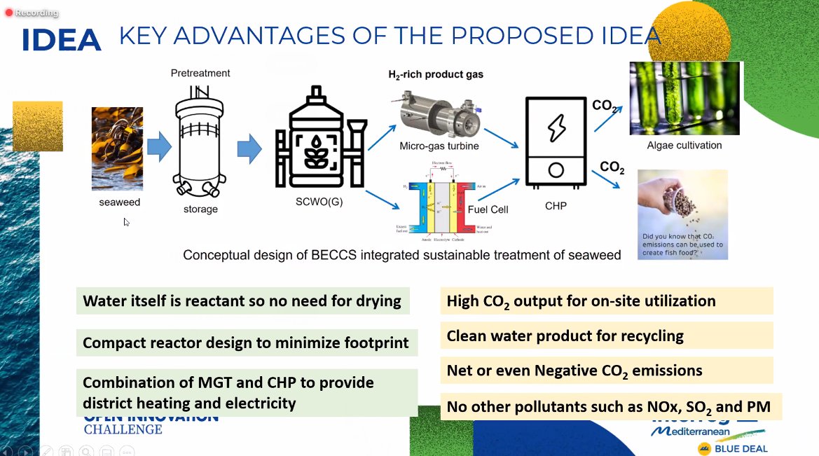 bluedeal_med's tweet photo. #HappeningNow #BDCapLab
🗣️Wenbin Zhang from Nottingham Trent University present a solution to provide highly efficient and sustainable rout to treat seaweed on-site applying advanced gasification technology
#bluegrowthcommunity https://t.co/oApoogHeFA
