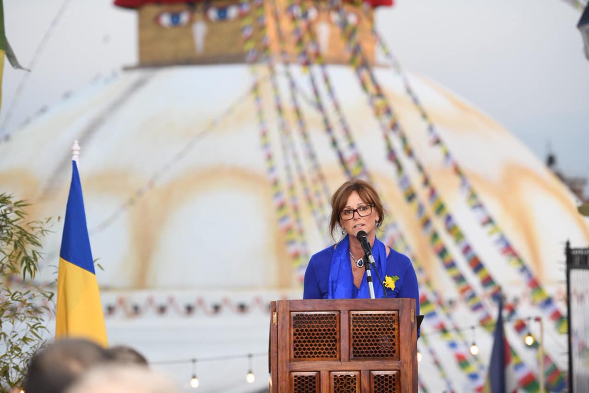 AusAmbNP's tweet image. Standing in solidarity with 🇺🇦 at Boudhanath yesterday, with representatives of 🇺🇸 🇬🇧 🇯🇵 🇰🇷 🇨🇭 🇪🇺 🇩🇪 🇳🇴 🇳🇿 
🇱🇻 🇺🇳. Prayers for peace. 🇦🇺 condemns Russia’s unprovoked attack on 🇺🇦 and its people. #UnitedWithUkraine