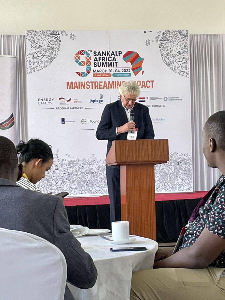 Climate adaptation is critical and needs urgent action says @bodo_immink #sankalpafricasummit . @Kcic_Consulting is happy to partner with @giz_gmbh on the #PrivABoo programmme.