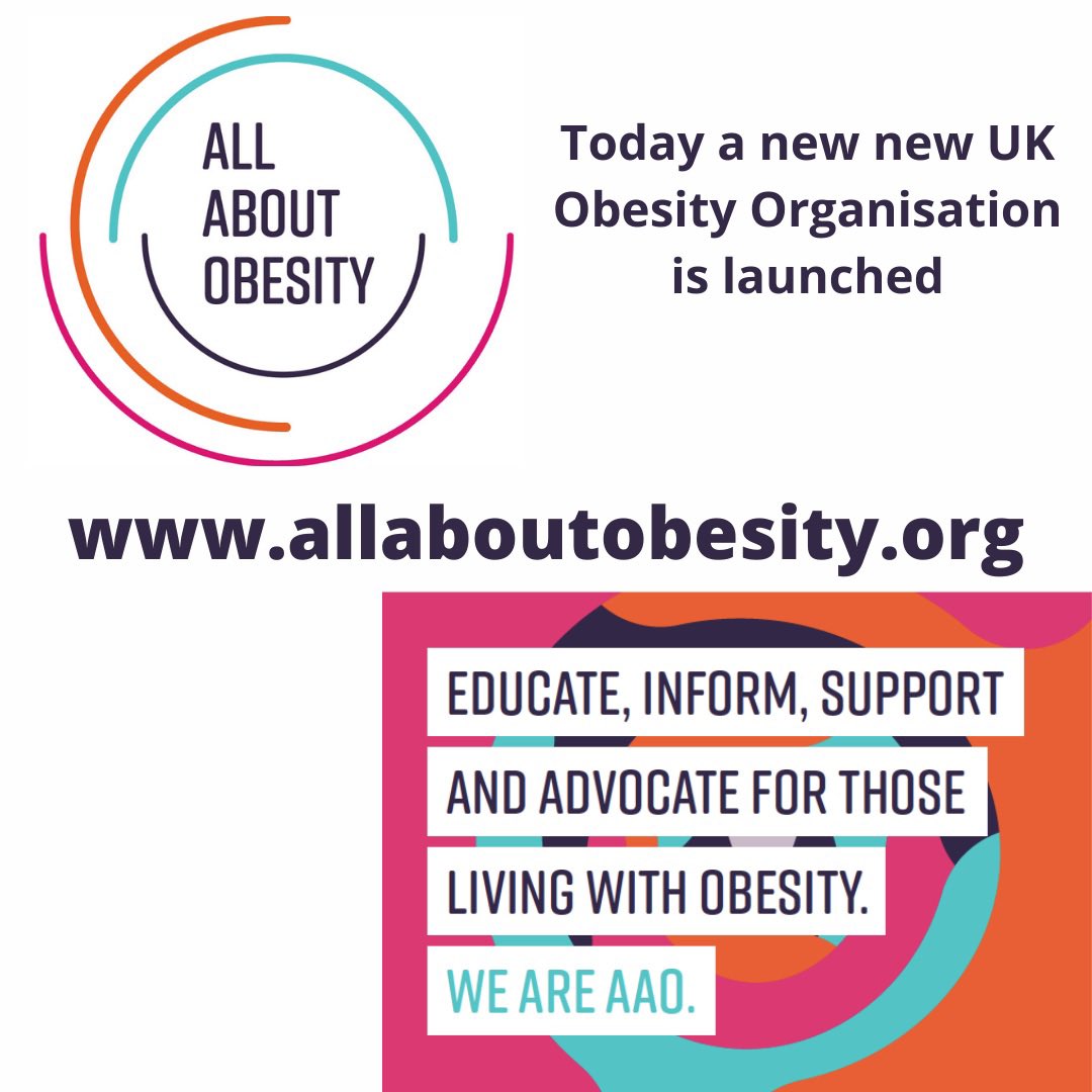 Sarah Le Brocq (@brocqsarah) on Twitter photo All About Obesity (AAO) a new obesity organisation launches today, on World Obesity Day 2022. #WOD2022
AAO aims to be a leading third sector obesity organisation. We Educate, Inform, support and advocate for those living with obesity #AAO 
allaboutobesity.org <a href="/AboutObesityorg/">All About Obesity</a> All About Obesity (AAO) a new obesity organisation launches today, on World Obesity Day 2022. #WOD2022
AAO aims to be a leading third sector obesity organisation. We Educate, Inform, support and advocate for those living with obesity #AAO 
allaboutobesity.org <a href="/AboutObesityorg/">All About Obesity</a>