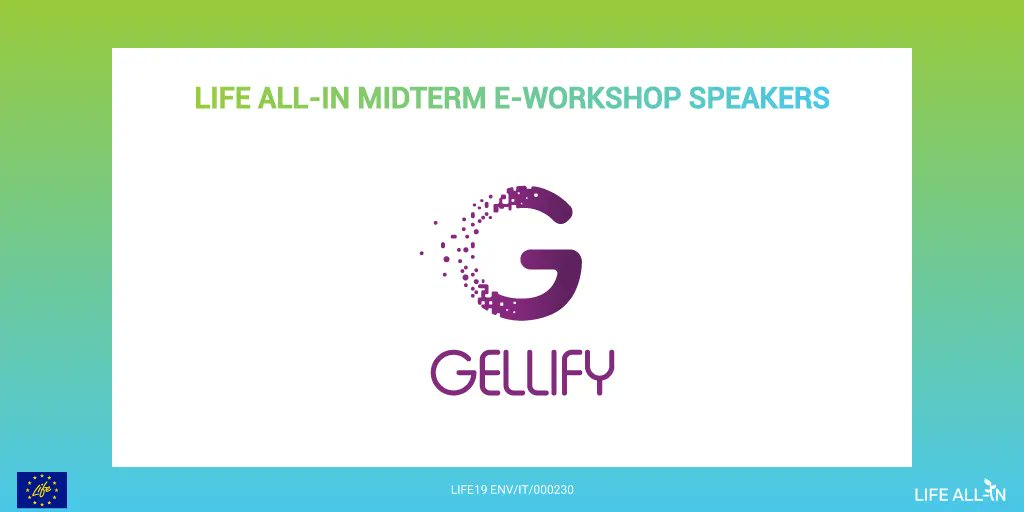 🔔 Meet the speakers!
The LIFE ALL-IN midterm e-workshop will hold a round table facilitated by GELLIFY.
GELLIFY helps all innovation ecosystem players to create a better way to collaborate and grow, in a fast and sustainable way.
To know more: buff.ly/3JNeDBf
