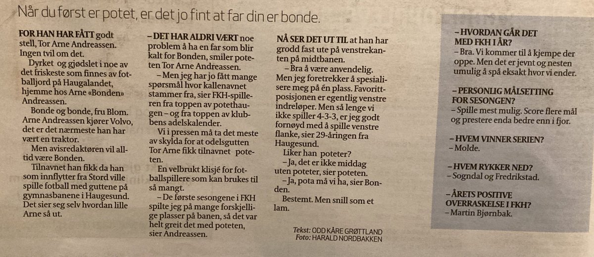 Poteten. Sønn av bonden.

(H-avis 2012)