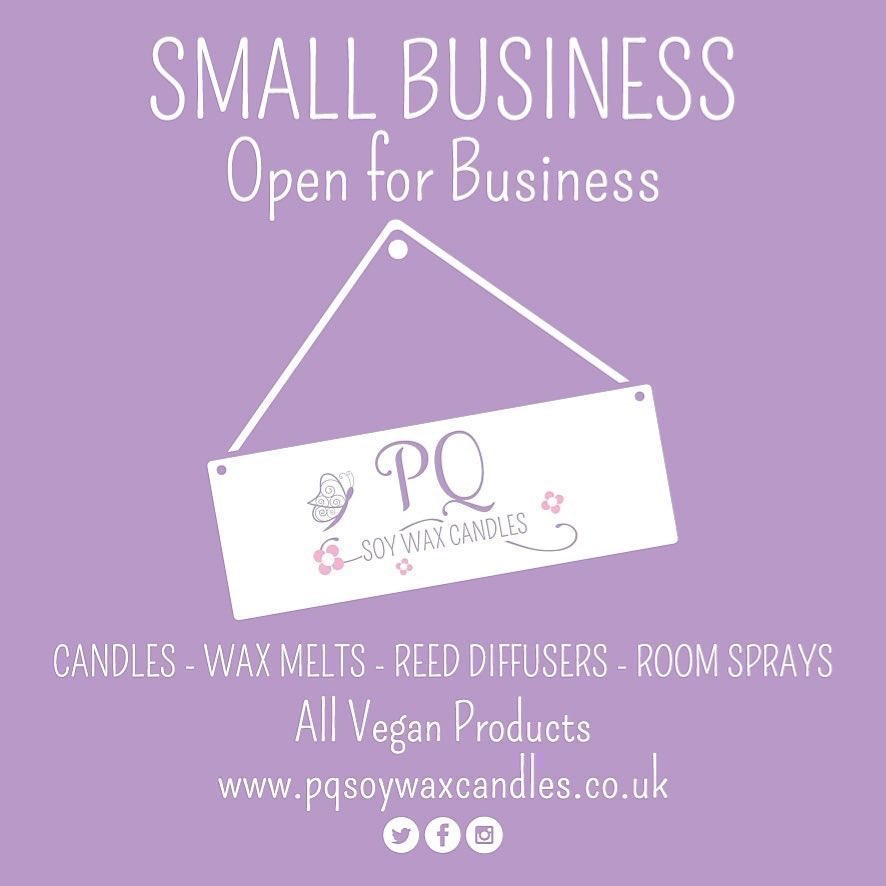 Most definitely #OpenForBusiness 💜 #QueenOf #SmartSocial #SBS winner <a href="/PQsoywaxcandles/">PQ Soy Wax Candles</a> #ShopIndie #ShopLocal #ShopSmall #SupportSmallBusinesses #EtsyUK #VeganCandles #VeganWaxMelts #VeganReedDiffusers #SmallBizFridayUK