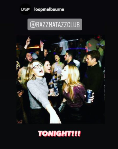 LoopMelbourne's tweet image. Tonight @LOOP Bar @razzmatazzclub indie disco is back.
See you on the dance floor!!!