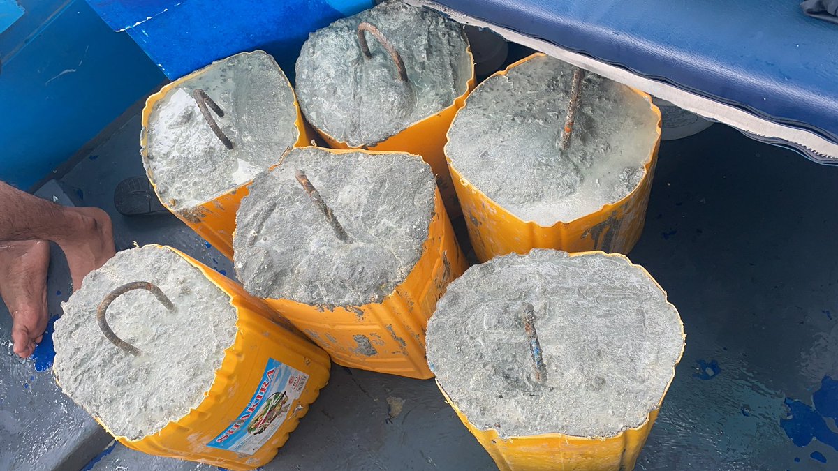 Reyshann's tweet photo. .@Ocean_650 team removed all of the temporary weights from the Dive Site today. 
@ShafrazNaeem 

#posteventwork
#ocean650 https://t.co/ylEZLiu1lV