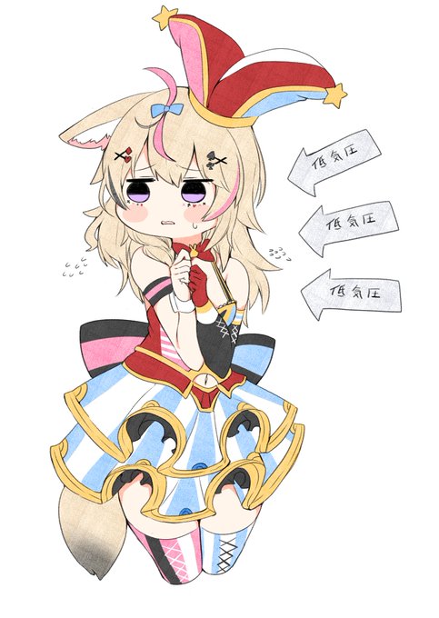 低気圧つらい...#絵まる 