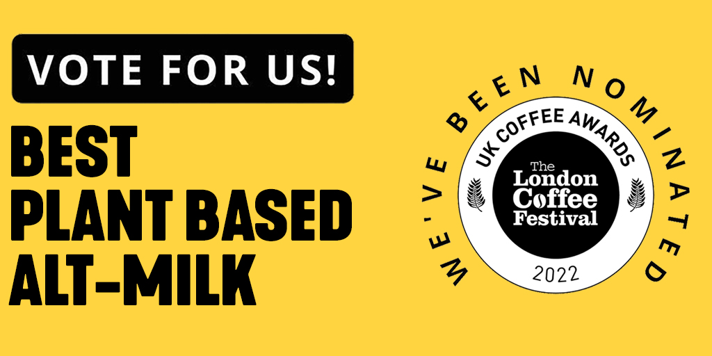 We're stoked to be nominated for Best Plant Based Alt-Milk at the @LdnCoffeeFest UK Coffee Awards 2022! Voting closes Sunday, 6th of March UK Time (Monday morning AEDT) Get voting please ... londoncoffeefestival.com/UK-Coffee-Awar…