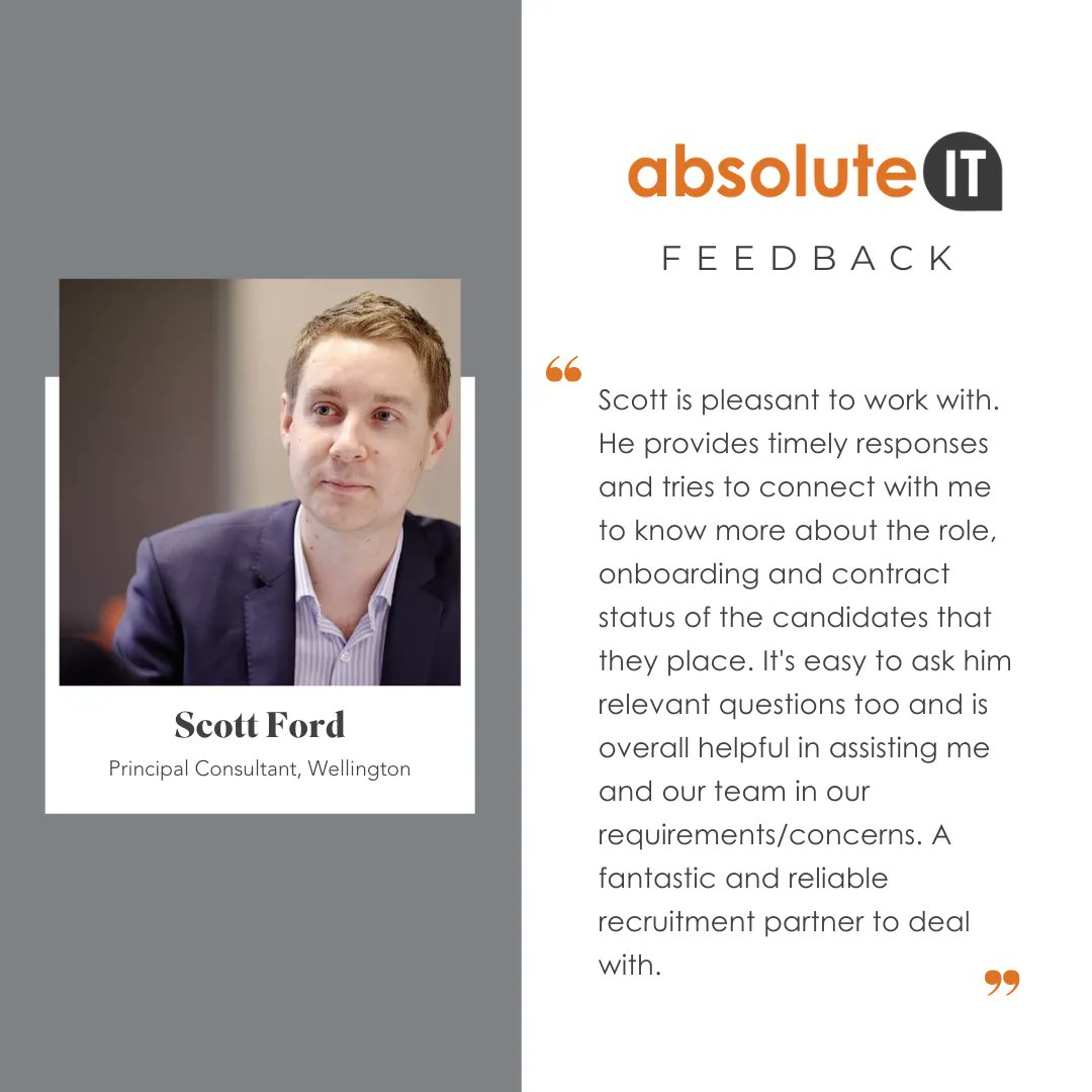 Scott's experience shines through - nice one Scott!

#feedbackfriday