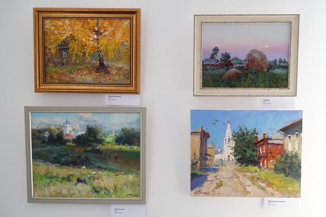 vladmuseum's tweet photo. В выставочном зале  усадьбы В. С. Храповицкого открылась персональная выставка живописца Евгения Вагина. На обозрение зрителям представлена 21 работа. https://t.co/ux16p8hbAs