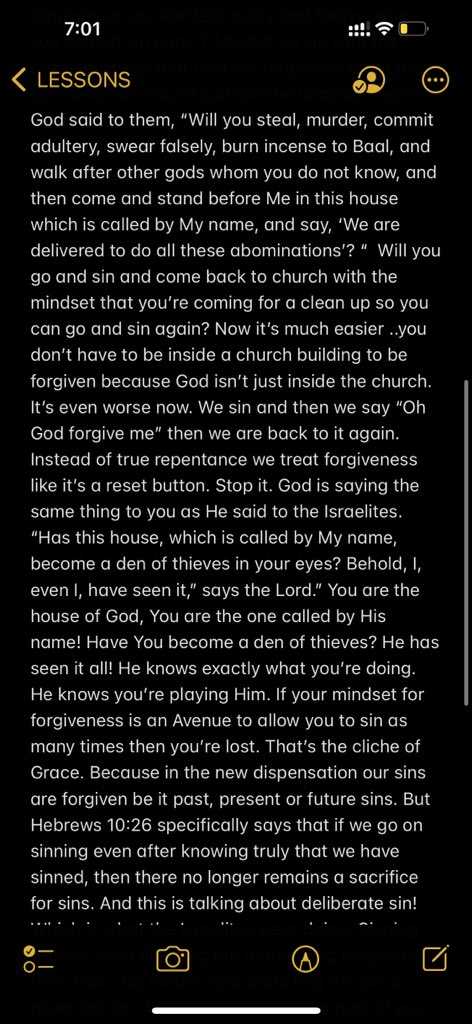 TheEffie_Bonful's tweet image. Hi my loves♥️ todays lesson entreats us to stop treating forgiveness like a reset button. God didn’t introduce forgiveness so that you can sin intentionally. Manipulating this grace isn’t a wise thing to do and He knows when you’re just manipulating.
