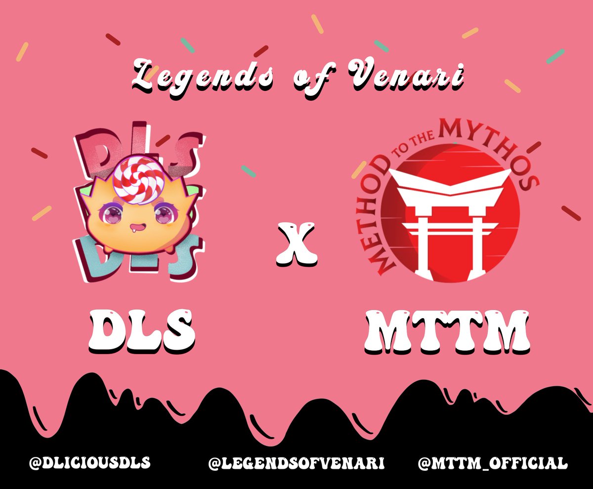 DliciousDLS's tweet photo. 🚨 Partnership Announcement 🚨

We have officially partnered with @MTTM_Official! Known for their heavy involvement in the P2E &amp; NFT space such as Axie Infinity and Sipher, MTTM will be venturing into LoV too! Let's build an awesome community together for @LegendsOfVenari! 🍩 https://t.co/kxX4ofQ5Ti