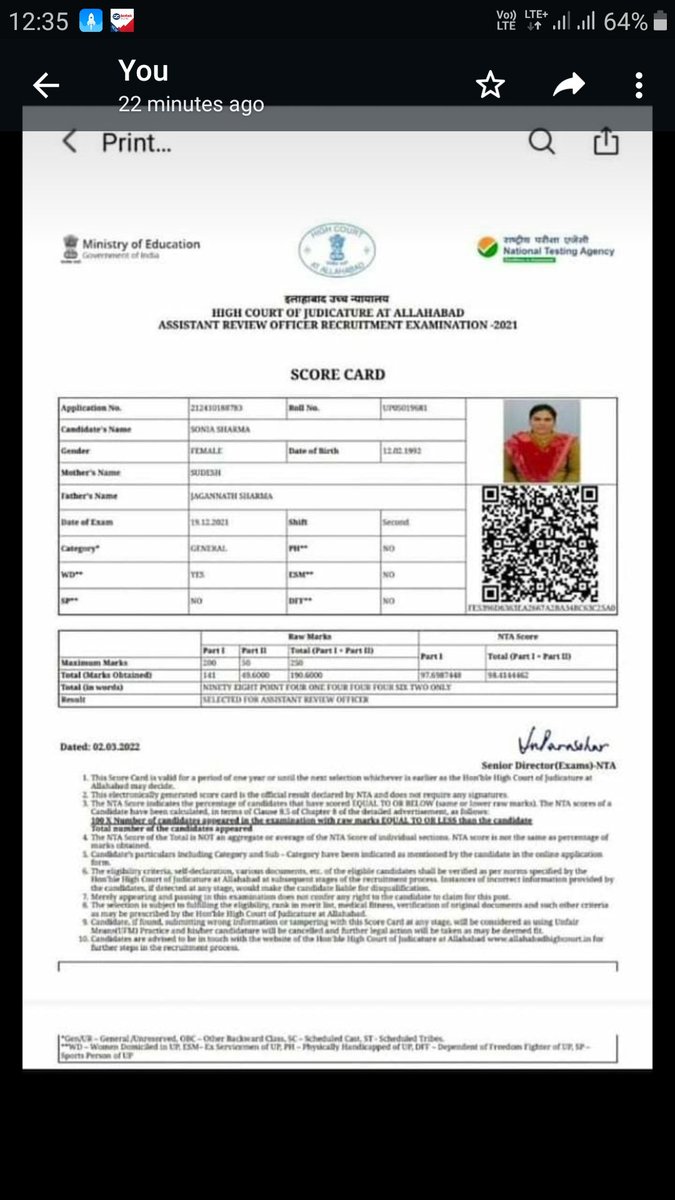 Shubham03262833's tweet photo. I requested to allahabad high court and supreme court what is the difference between these two results. 
#ahc_ro_aro_exam_scam 
#AHC_RO_ARO_SCAM 
@PMOIndia 
@SupremeCourtFan 
#SupremeCourt https://t.co/K1lPDOKKLy https://t.co/nlsmXL5Mhx