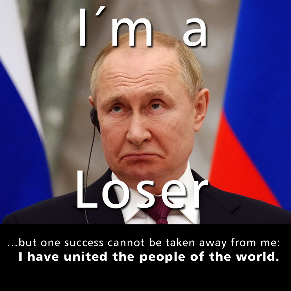 Black-C-Austria on Twitter: "I´m a loser ...but one success cannot be taken  away from me: I have united the people of the world. Ich bin ein Verlierer  ...doch einen Erfolg kann man