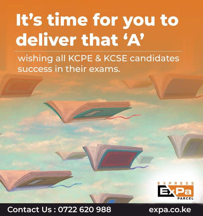 ExpaKenya's tweet photo. To all KCPE &amp; KCSE candidates, 

Success is a state of mind. If you want success, start thinking of yourself as a success

ExPa wishes you all the best in your examinations. 

#ExPa #parcel #cargo #delivery #kcse #kcpe #exams2022 https://t.co/wt9CdYnnwk