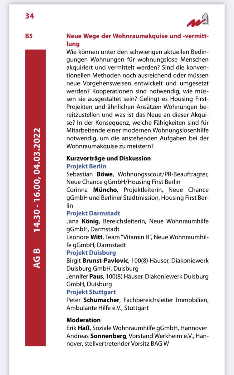Wir freuen uns auf einen spannenden Tag mit Foren und Arbeitsgruppen! @DeinVitaminB <a href="/BAGW/">BAG Wohnungslosenhilfe</a> #wohnungslosenhilfe