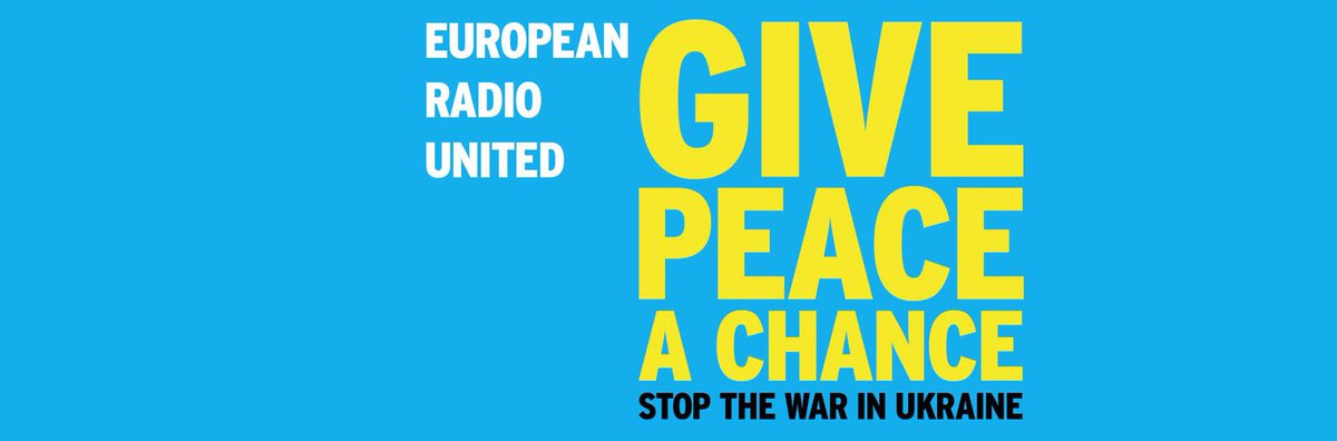 Heute um 8:45 Uhr spielen  die Radios der Ö-R in ganz Europa John Lennon‘s „Give peace a chance“ als Zeichen der Solidarität mit der #Ukraine. Viele Privatradios machen mit. #GivePeaceAChance <a href="/BR_Presse/">BR - Bayerischer Rundfunk</a> <a href="/BR24/">BR24</a>