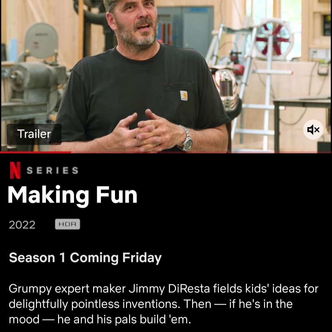 adrianlouw's tweet photo. Looking forward to Making Fun on @netflix with @JimmyDiResta and in all likelihood finding inspiration #thingswemake https://t.co/VUS8BWOtmh