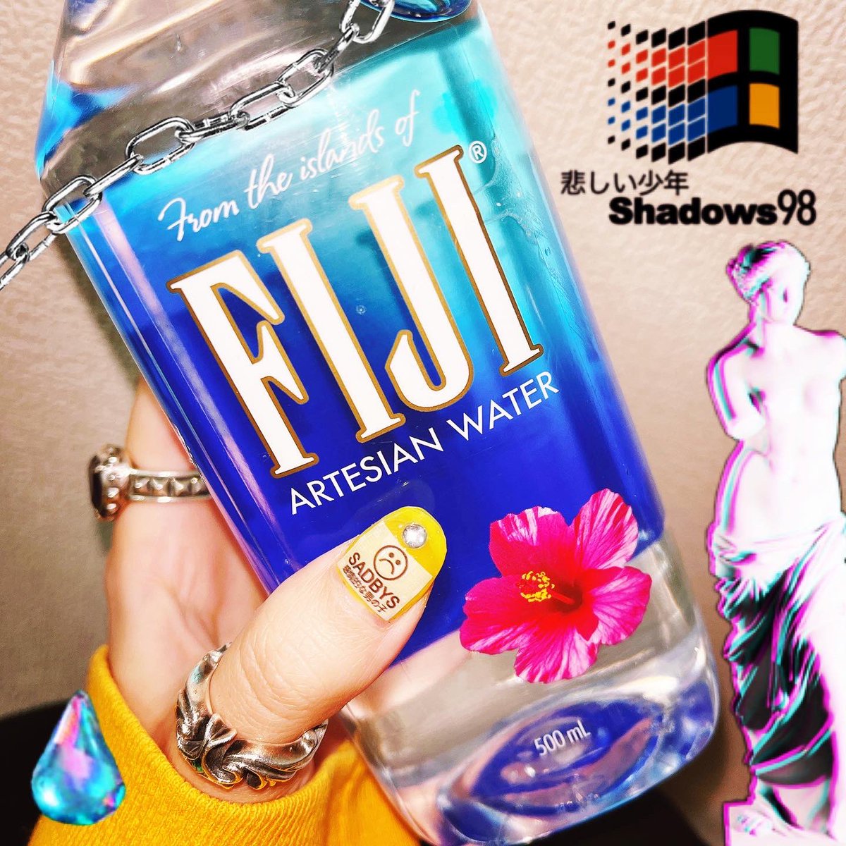 sachan_u_topia's tweet photo. ▼▽ #爆睡ネイル ▼▽
💽🗽$E△PVNK🐬🔱
どのネイルシールをどこの指に配置してもらうか考えてるときが1番楽しい☺︎
#vaporwave #seapunk #netpunk
#newnails #cyberpunk #vaporcam https://t.co/oDO5RUt68Z