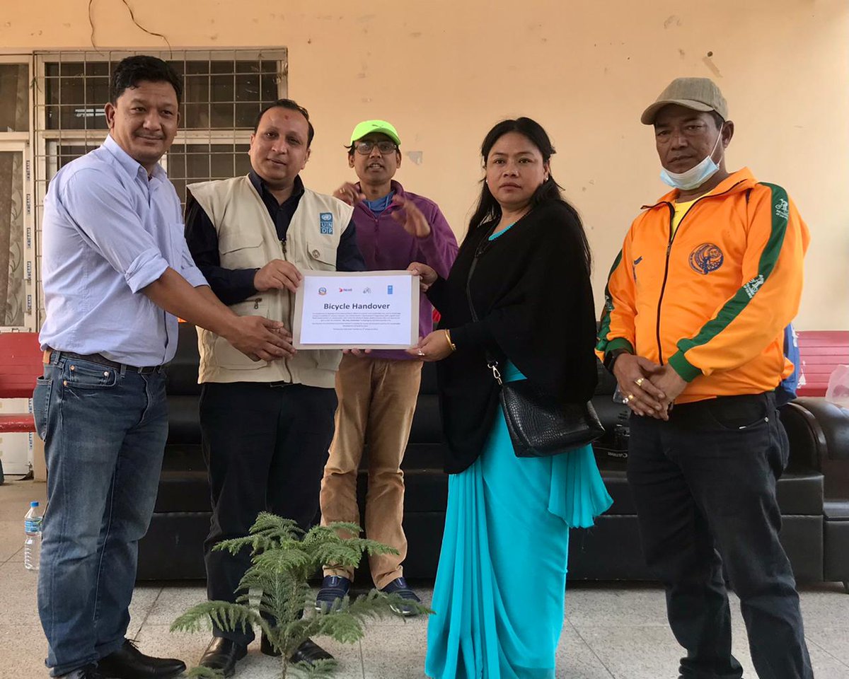 UNDPNepal's tweet photo. In the lead up to IWD 2022, we are pleased to present 51 bicycles to schoolgirls of Nepalgunj under “My Way Greenway” campaign on 3 March 2022.
Nepalgunj is the fourth city added in the campaign promoting green sustainable cities in Nepal.
#SDG13 #SDG5
https://t.co/rFWns2cZ0n https://t.co/YhcZqreqBp